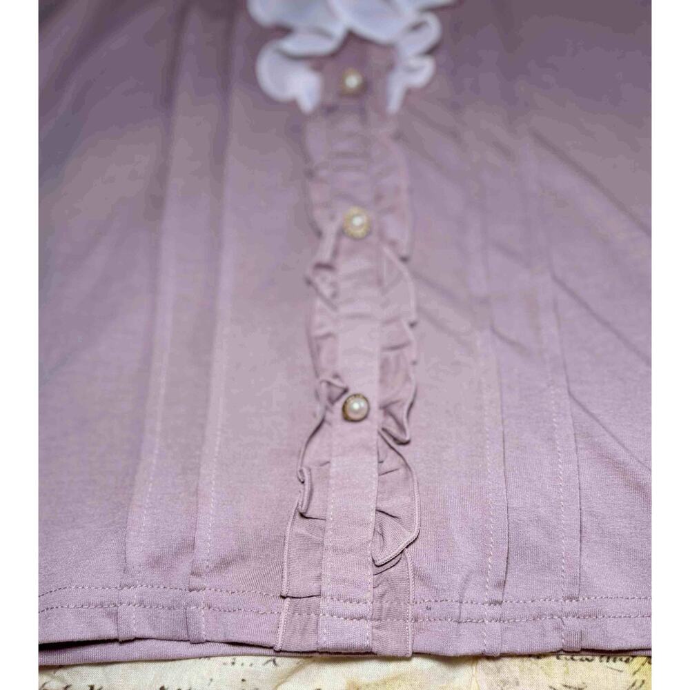 Axes Femme Ruffle Blouse Classical Rose Skirt Set Himekaji Coquette Shoujo Girl - Picture 12 of 16